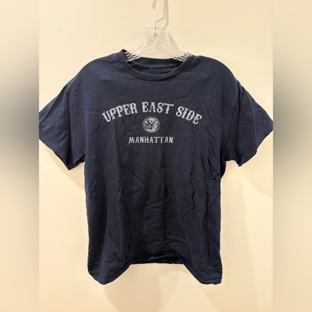 Navy Blue Upper East Side Manhattan T-Shirt Size Small Unisex